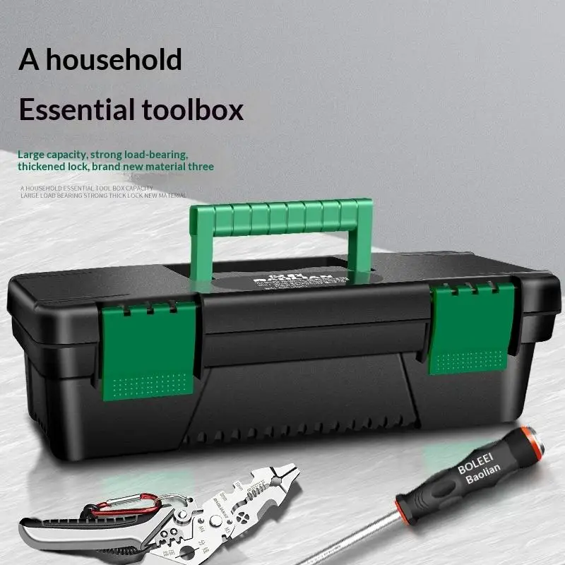 10Inch Tool Box Plastic Tool Storage Case For Carpentry Electrical Repairs Tool Handheld Toolbox Storage Box Plastic Toolbox