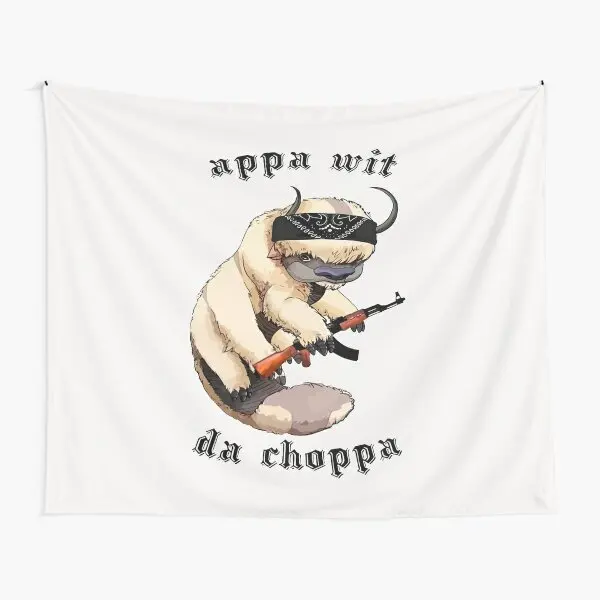 Appa With A Choppa  Tapestry Colored Decoration Mat Art Bedroom Home Printed Beautiful Blanket Yoga Towel Hanging Travel Room