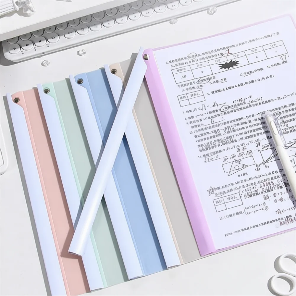 Creative Rotating Lever Clip Folder Plastic A4 Paper Files Organizer Office School Stationery Presentation Project Report