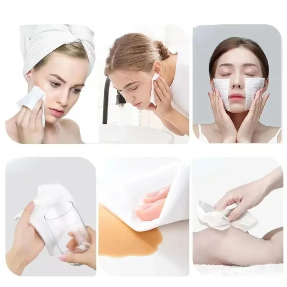 Disposable Compressed Washing Cotton Face Towel, Reusable Soft Travel Towel Design, For Travel Hotel Home Daily Cleansing