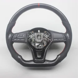 Replacement Real Carbon Fiber Leather Steering Wheel for Nissan Rogue X-trail 2014-2019