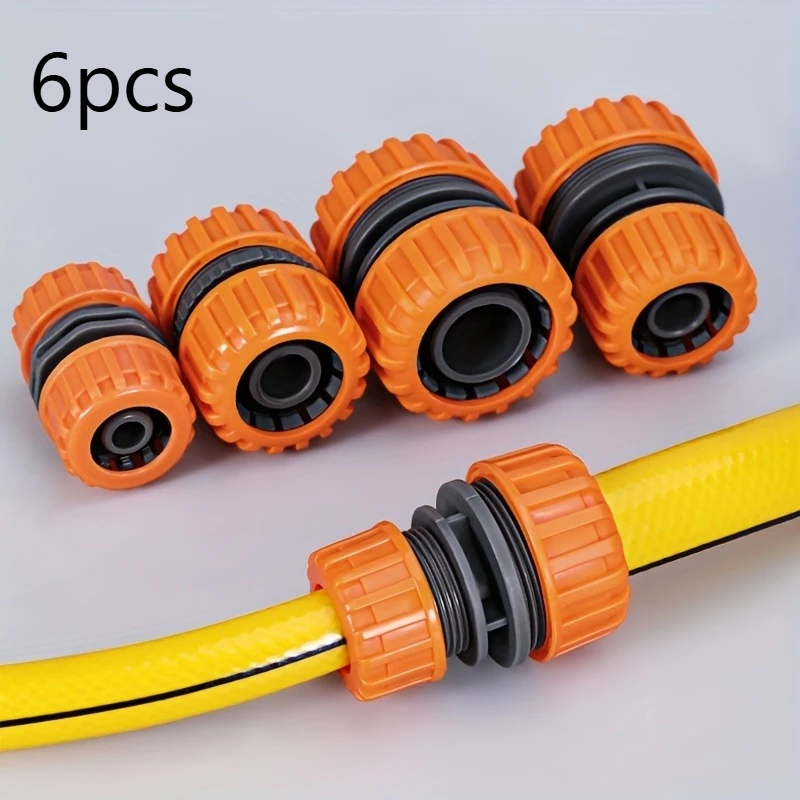 6pcs Set Of Hose Repair Joint Garden Hose Connector 1/2