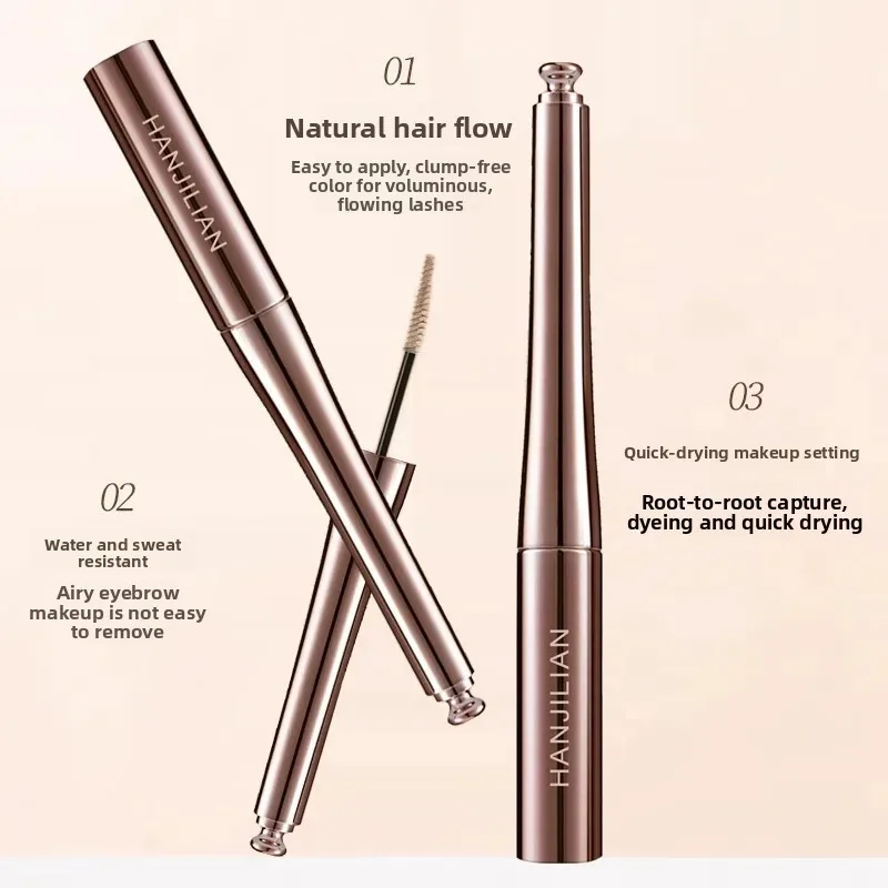 CENSTO Eyebrow Enhancers Light Colored Durable Waterproof Non Fading 3D Brown Eyebrow Pencil Eyebrow Brush Wild Eyebrow Dye