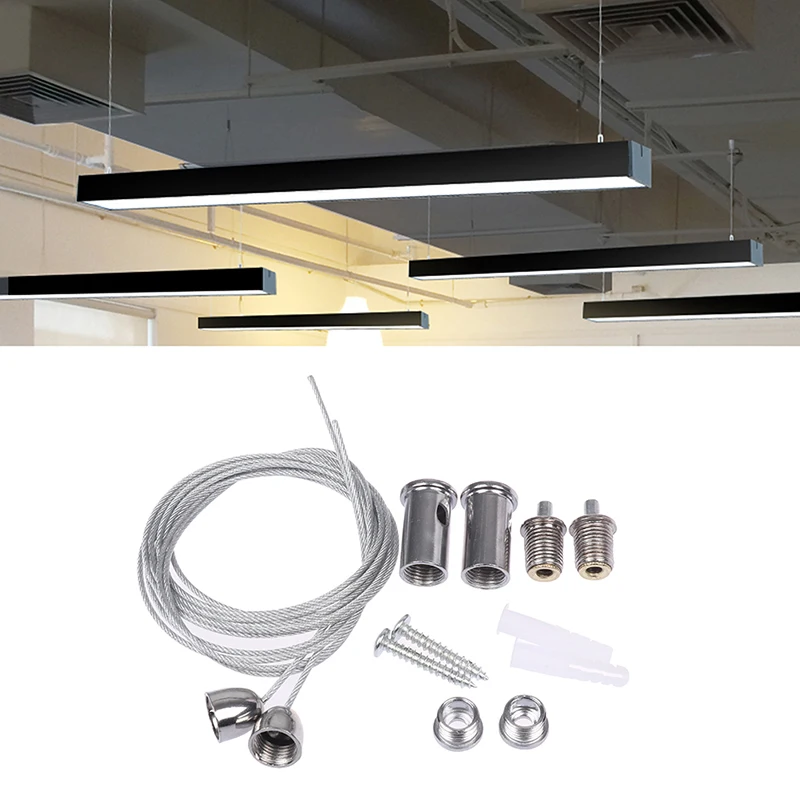 

High Quality 2 Wires/set 1m Steel Cable For Lifting Various Panel Lights Used Widely Office Lighting Fittings