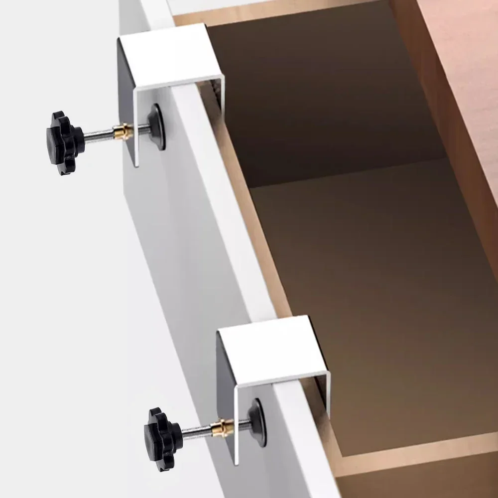 C Clamp Cabinet Hardware Jig Drawer Fixing Clip for Install Door Drawer Front Knobs Pulls Handles Flexible Woodworking Tools