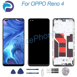 For OPPO Reno 4 LCD Screen + Touch Digitizer Display 2400*1080 CPH2113,Reno 4 4G LCD Screen Display