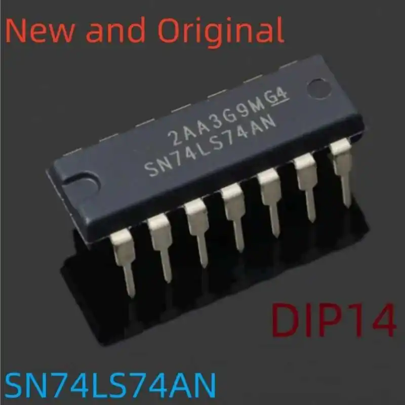 

New and Original SN74LS74AN DIP14 DUAL D-TYPE POSITIVE-EDGE-TRIGGERED FLIP-FLOPS WITH PRESET AND CLEAR