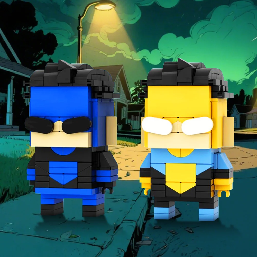 Gobricks MOC 映画 Nvincibleeds Brickheadz ビルディングブロックモデルクリエイティブアクションキャラクターレンガ組み立ておもちゃ子供のギフト