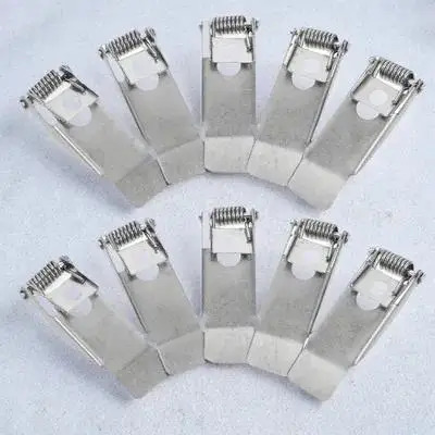 

10pcs Downlight Spring Clips Strong Elasticity Easy Installation Garage Home Commercial Use Spotlight Spring Buckle Retaining