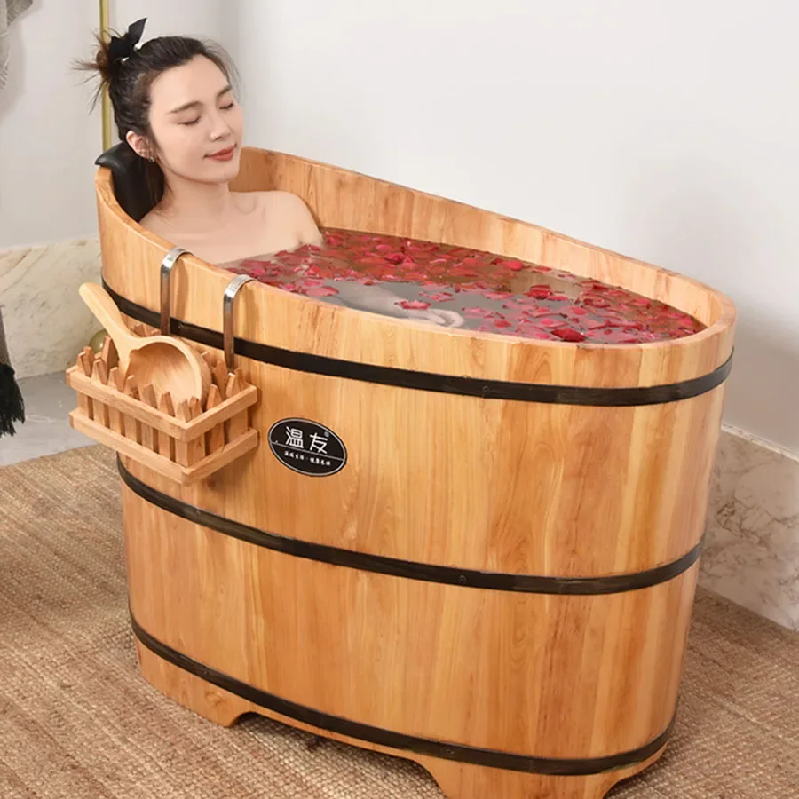 Wooden Adult Bibabad Bath Tub Foot Portable Foot Soaking Bath Cube Bathroom Banheira Dobravel Bathroom Furniture