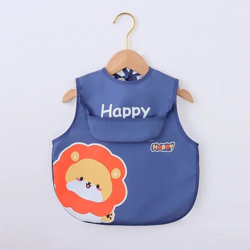 Baby Apron Bibs Toddler Short And Long Sleeve Scarf Waterproof Art Smock Feeding Bib Infant Boys Girls Kids Burp Cloth Bandana