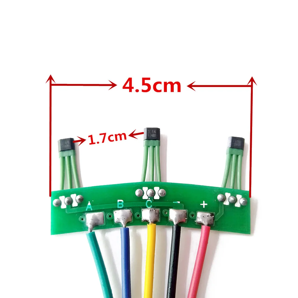 

2-Wheels Electric Vehicles Element E-Bike Motor Hall Sensor with Board Cable 120 Degree Motor 3144 3413 Hall Circuit Board