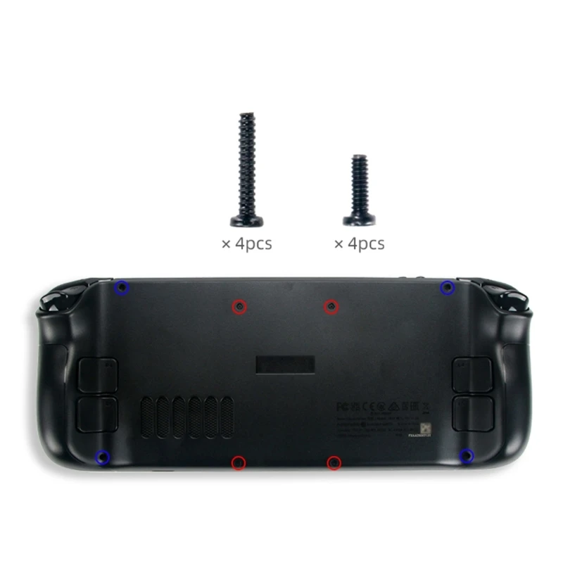 콘솔 뒷면 커버 쉘 금속 긴 짧은 나사 키트, 스팀 데크 교체용, 448F