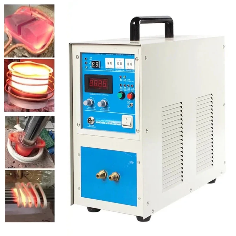 

High Frequency Induction Heating Machine Welding Machine Metal Quenching Coil 15KW Small Frequency Smelting Furnace 180V-250V