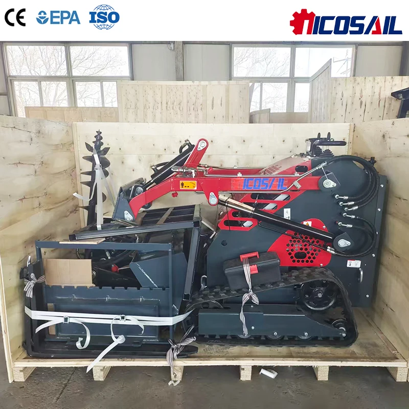 

Custom Nicosail High Performance Skid Steer Loader Crawler Tractor Mini Front Loader 2 Year Warranty