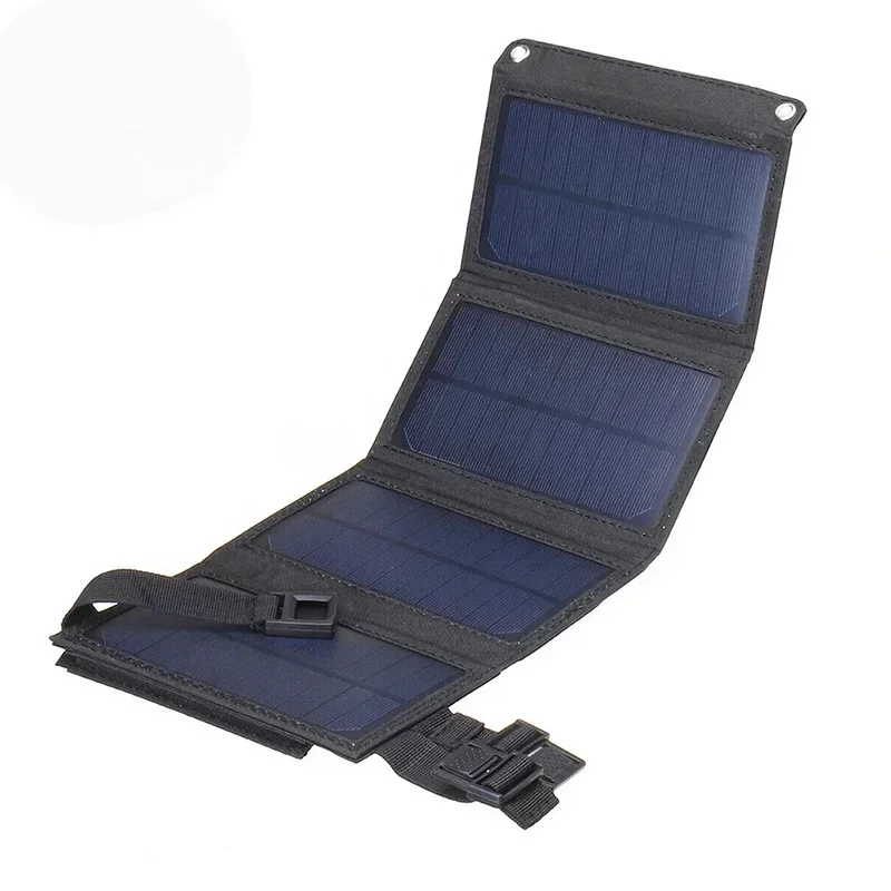 

20W Wireless Monocrystalline Silicon Outdoor Foldable USB Solar Panel 10W Waterproof Power Bank Portable Phone Solar Charger