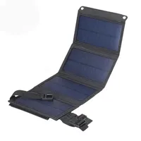 20W Wireless Monocrystalline Silicon Outdoor Foldable USB Solar Panel 10W Waterproof Power Bank Portable Phone Solar Charger