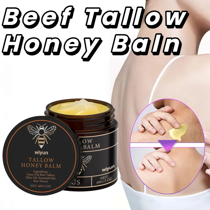 Beef Tallow Honey Cream Fade Dark Spots Remove Melanin Brightening Firming Non-Greasy Lasting Moisturizing Soothing Body Lotion