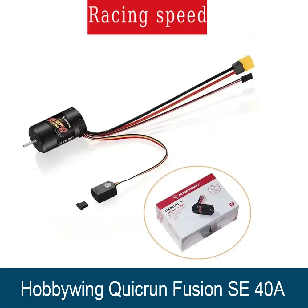 Hobbywing Quicrun Fusion SE 40A 1800kv 1200kv Combined Motor ESC For 1/10 1/8 Rc Model Car Crawler Accessories