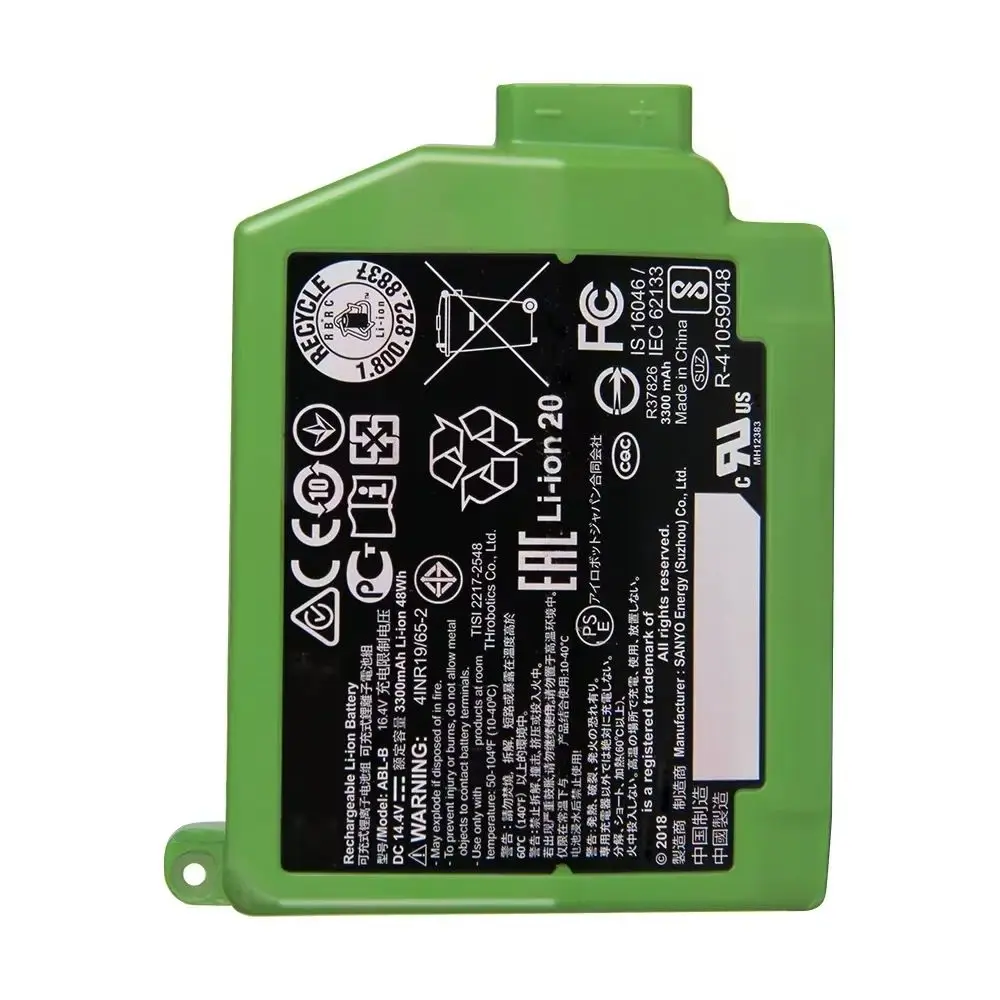 Battery ABL-B For iRobot Roomba S9+ Sweeping Robot 3300mAh High Capacity