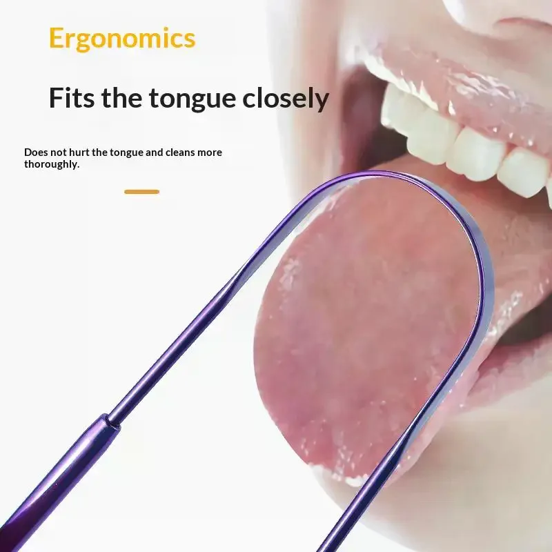 Stainless Steel U-shaped Tongue Scraper Gratte Langue For Oral Hygiene Scraper Cleaning Tools For Cleaning Between Teeth