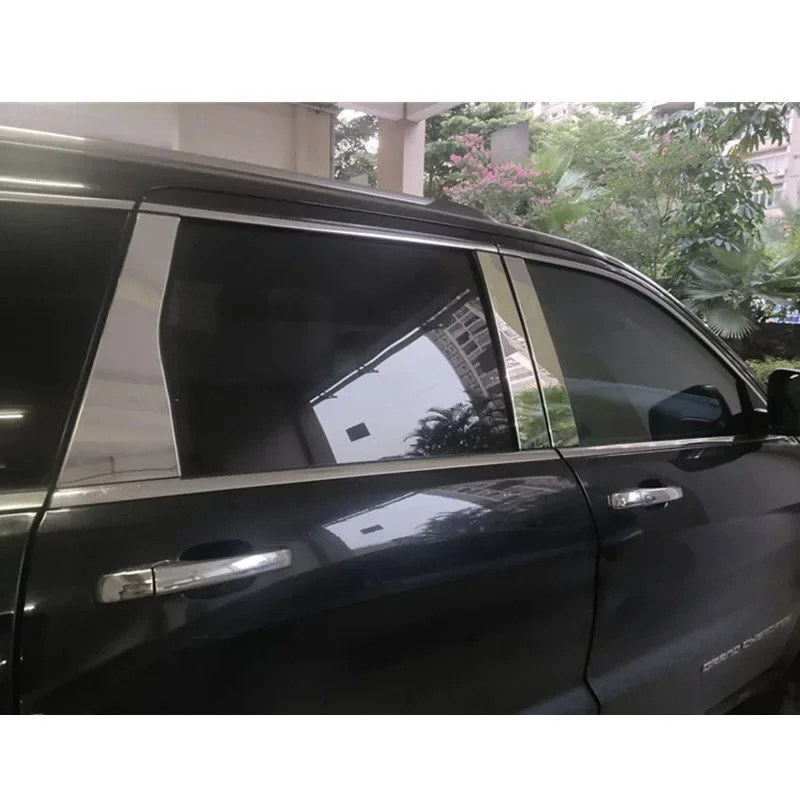 Stainless Window Center Post Pillar Cover Trim For Jeep Grand Cherokee 2011-2022