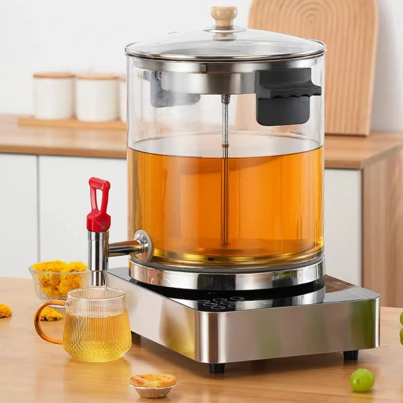 Multifunctional tea barrel Commercial Household Glass Tea Kettle Catering Coffee Brewing Machine Smart Health Kettle