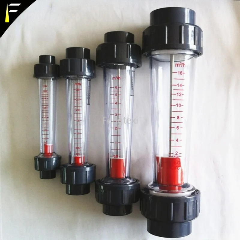 Plastic Tube Rotor LZS-15/25/32/40/50/65 Float Liquid Water Flow Meter Tube Liquid Water Rotameter Flow Measuring Instruments