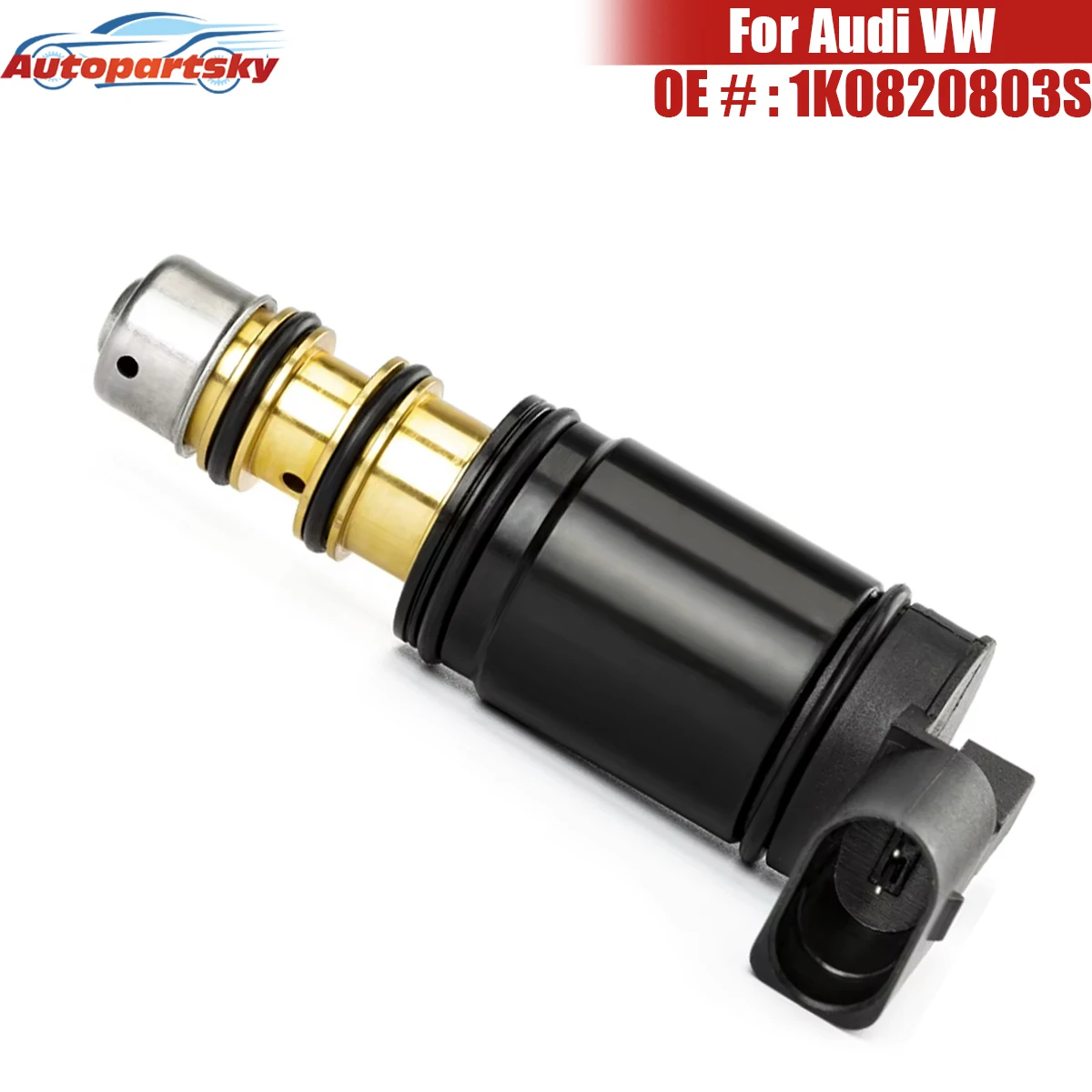 

Automotive Parts 6SEU14C 1K0820803S 1K0820803F 7SEU16C AC Compressor Control Solenoid Valve For Seat Altea Audi A3 8PA8P1 VW EOS