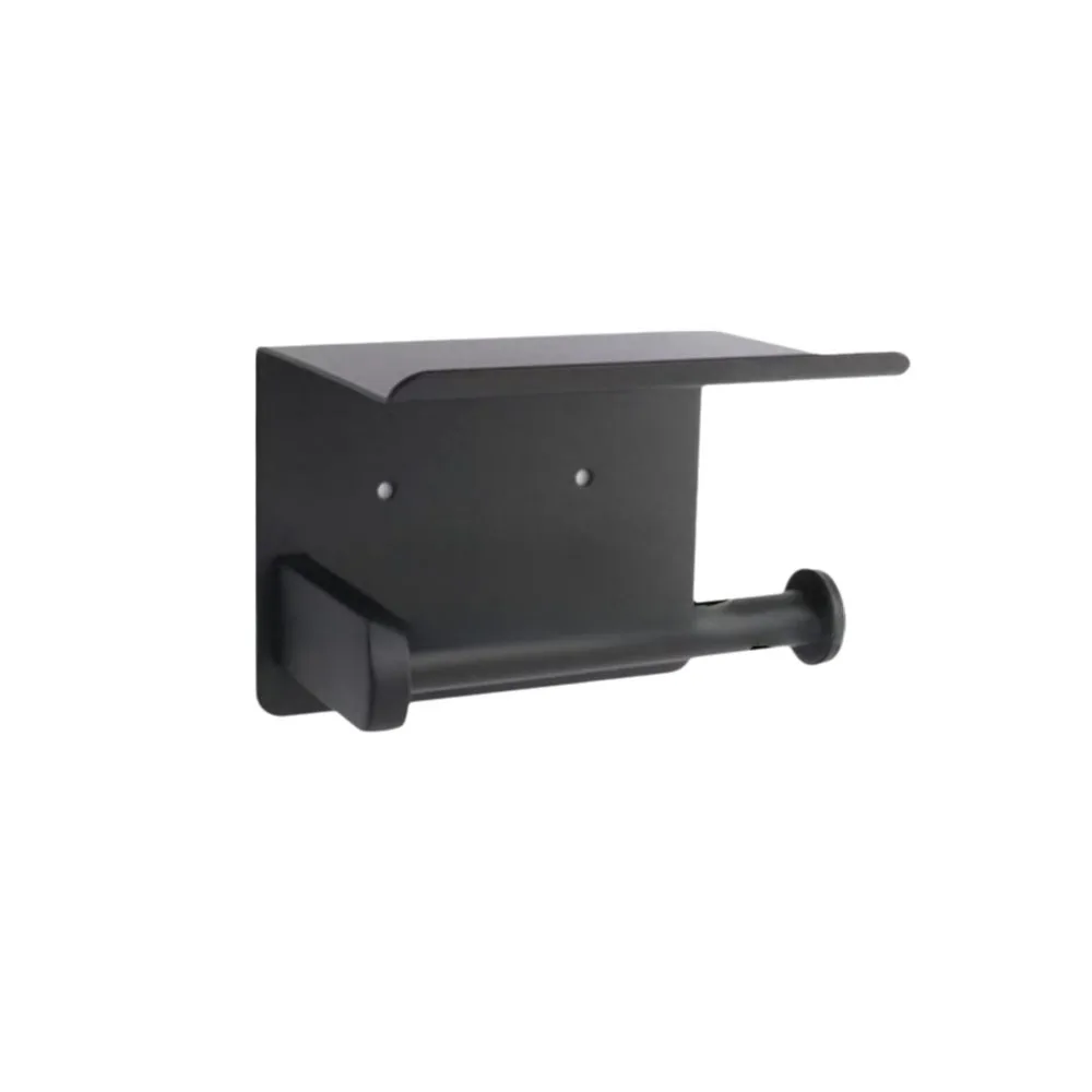 

Настенный держатель для туалетной бумаги из нержавеющей стали со стойкой для хранения Диспенсер для салфеток в ванной комнате Экономия места с винтом