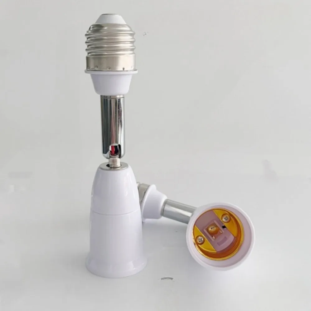 1-6PCS LED Light Bulb Lamp Holder Flexible Extension Adapter Socket Extend E27 to E27 Adapter Converter Wall Base Holder Screw