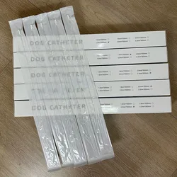 10Pcs Disposable Dog Catheters Sterile Veterinary Urinary Catheter Sterile Urethral Stone Catheter PVC Single Cavity