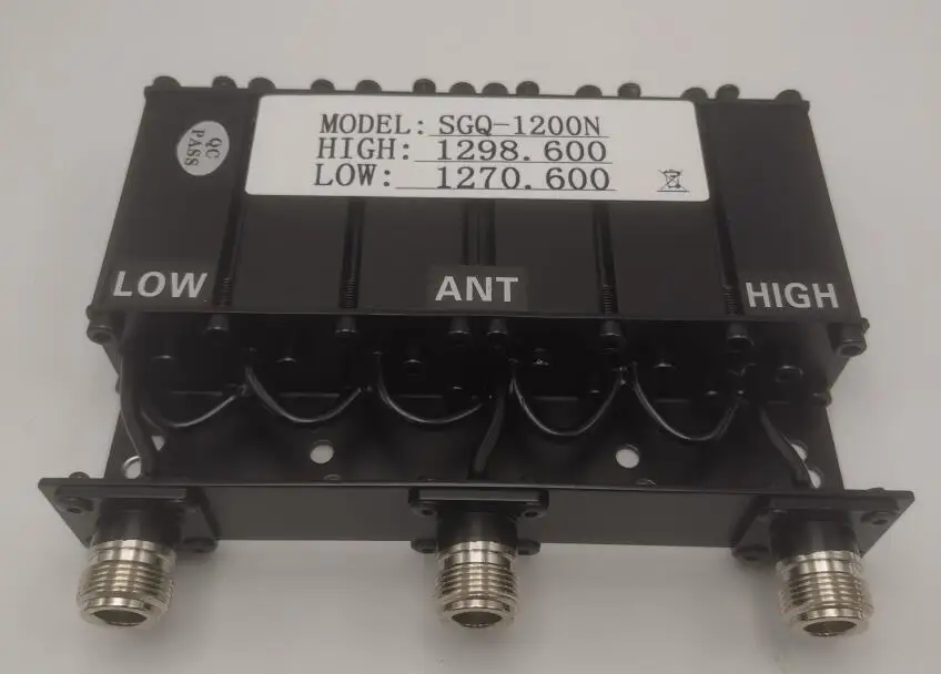 1200Mhz Met 20Mhz/28Mhz Afstand Compacte Band Verwerpen Duplexerdiplexer Met N Vrouwelijke Connectoren