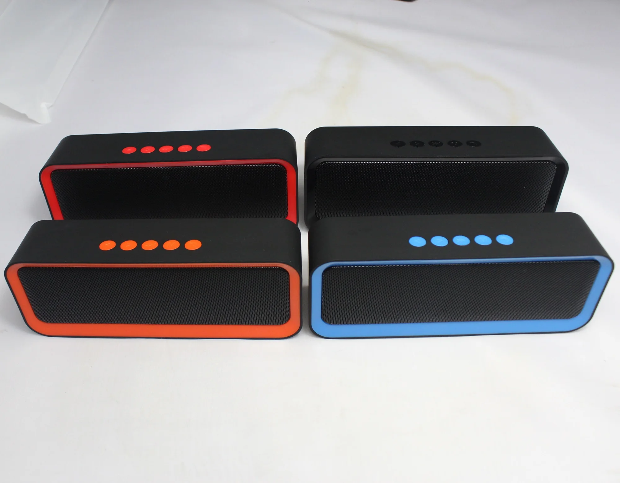 Rockmia-mini alto-falante portátil bluetooth, leitor de áudio sem fio, com cartão tf, suporte a malha metálica, disco flash usb, display, ebs-308