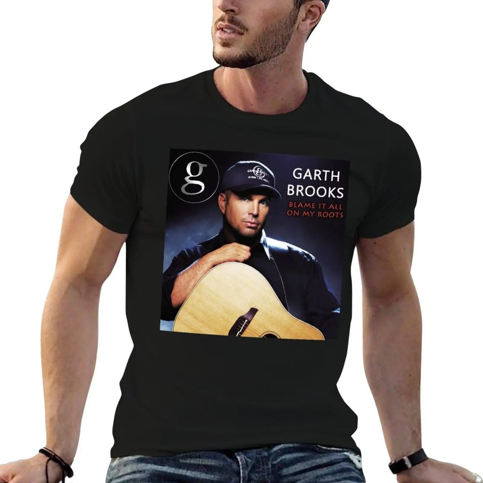 

GARTH BROOKS TOUR 2019 GADING Classic T-Shirt man t shirt cotton black cotton t-shirt plain for man package T-Shirt