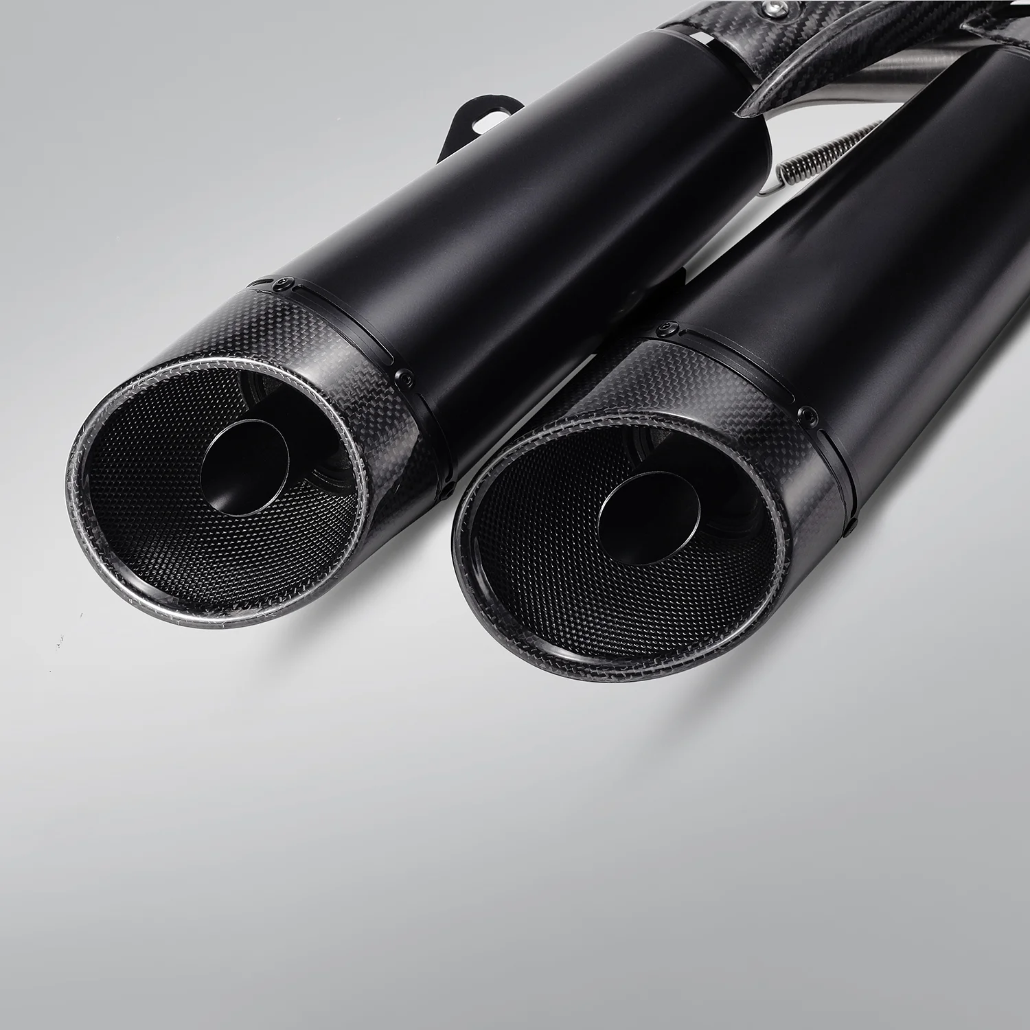 For KAWASAKI ZX4R Motorcycle Double Muffler Exhaust Moto Modify Link Pipe Muffler Carbon Fiber Slip-on 2021-2026