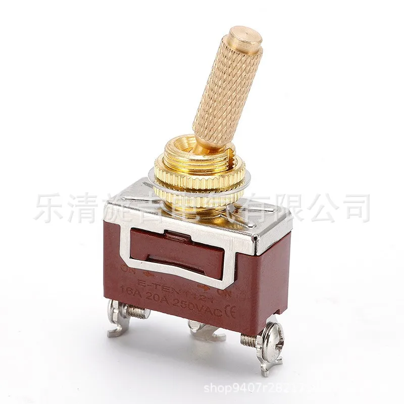 

Тумблер серии E-TEN 12 мм — 2-контактный, 2-позиционный сильноточный винтовой терминал, серебряный контакт