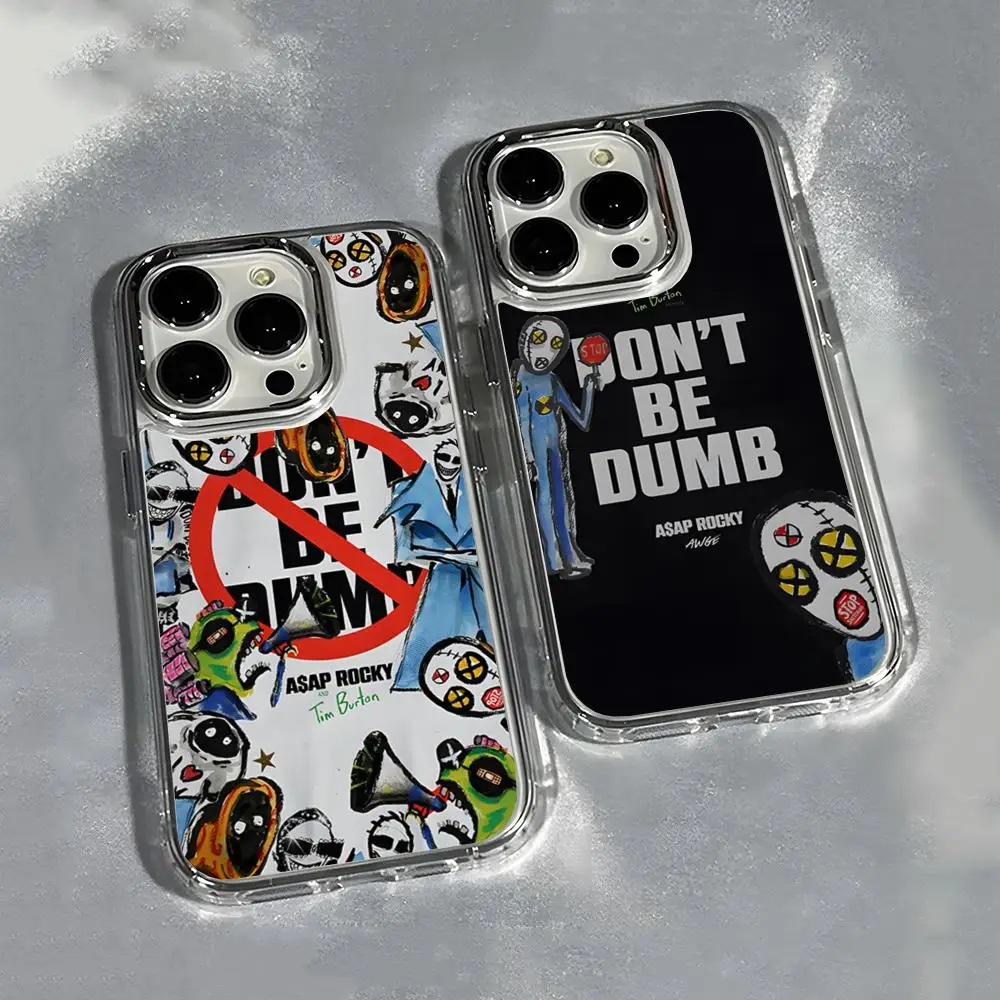 A-ASAP R-Rocky Handyhülle für iPhone 17 Pro Max 14 16 Plus 13 15 Pro Max 12 Pro 11 Air Transparente Weiche Schutzhülle