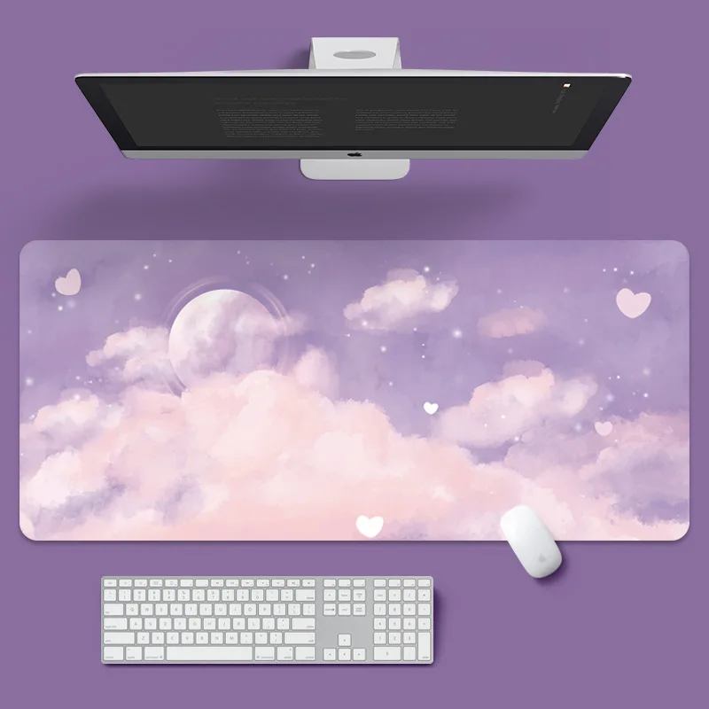300*800*2mm Mouse Pad Computer Laptop Scenery Keyboard Mouse Mat Desk Pad Mousepad Keyboards Gamers Decoracion Desk Mat