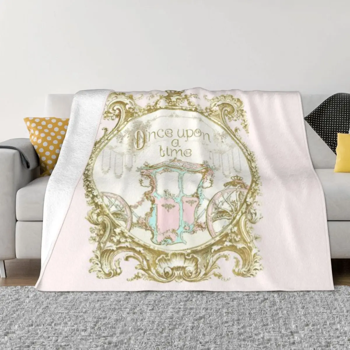 Once Upon A Time Princess Carriage An Ultra-Soft Micro Fleece Blanket