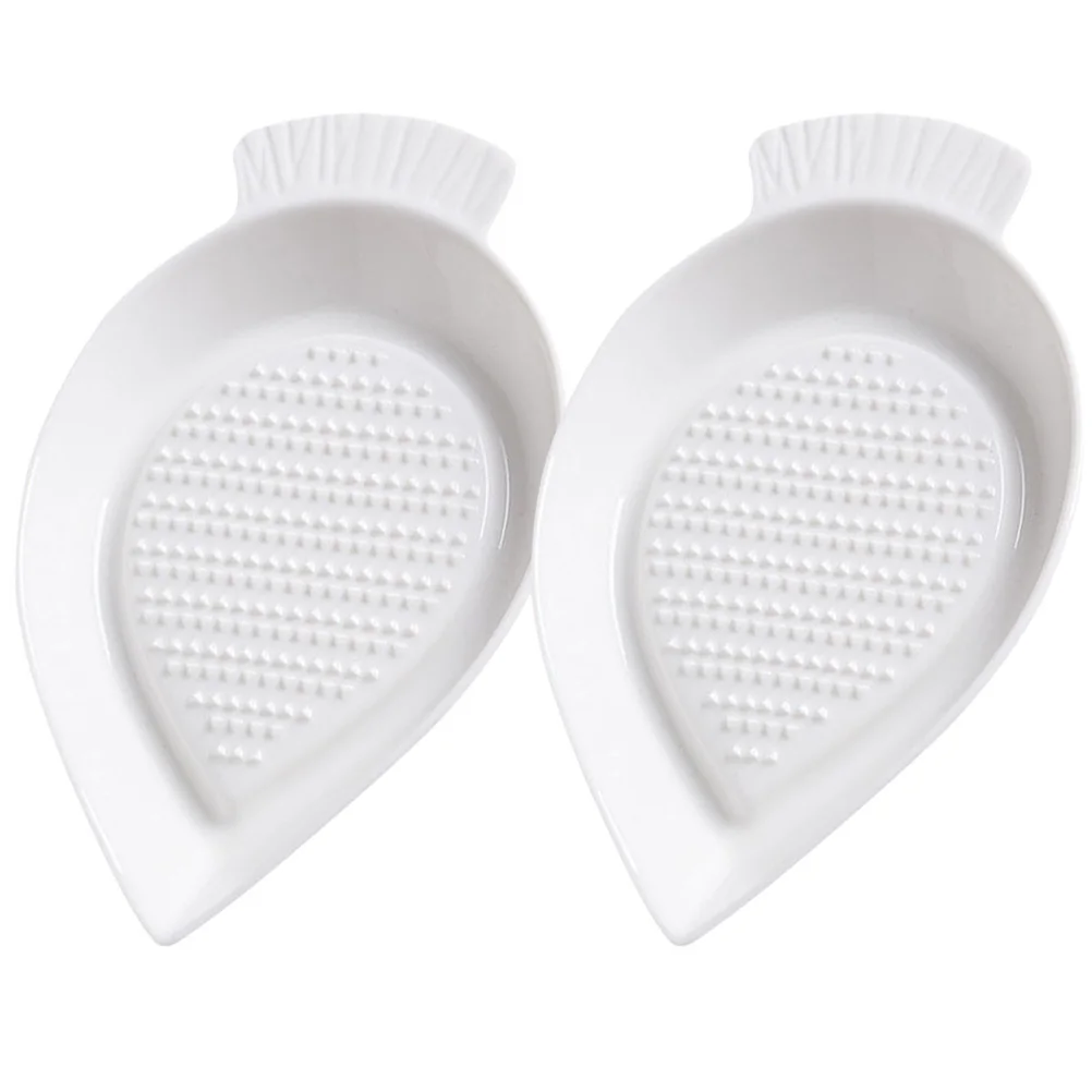 

Ceramic Grater Plate Garlic Ginger Grinder for Vegetables Fruits Carrot Shape Non-Slip Kitchen Gadget Multi-Function