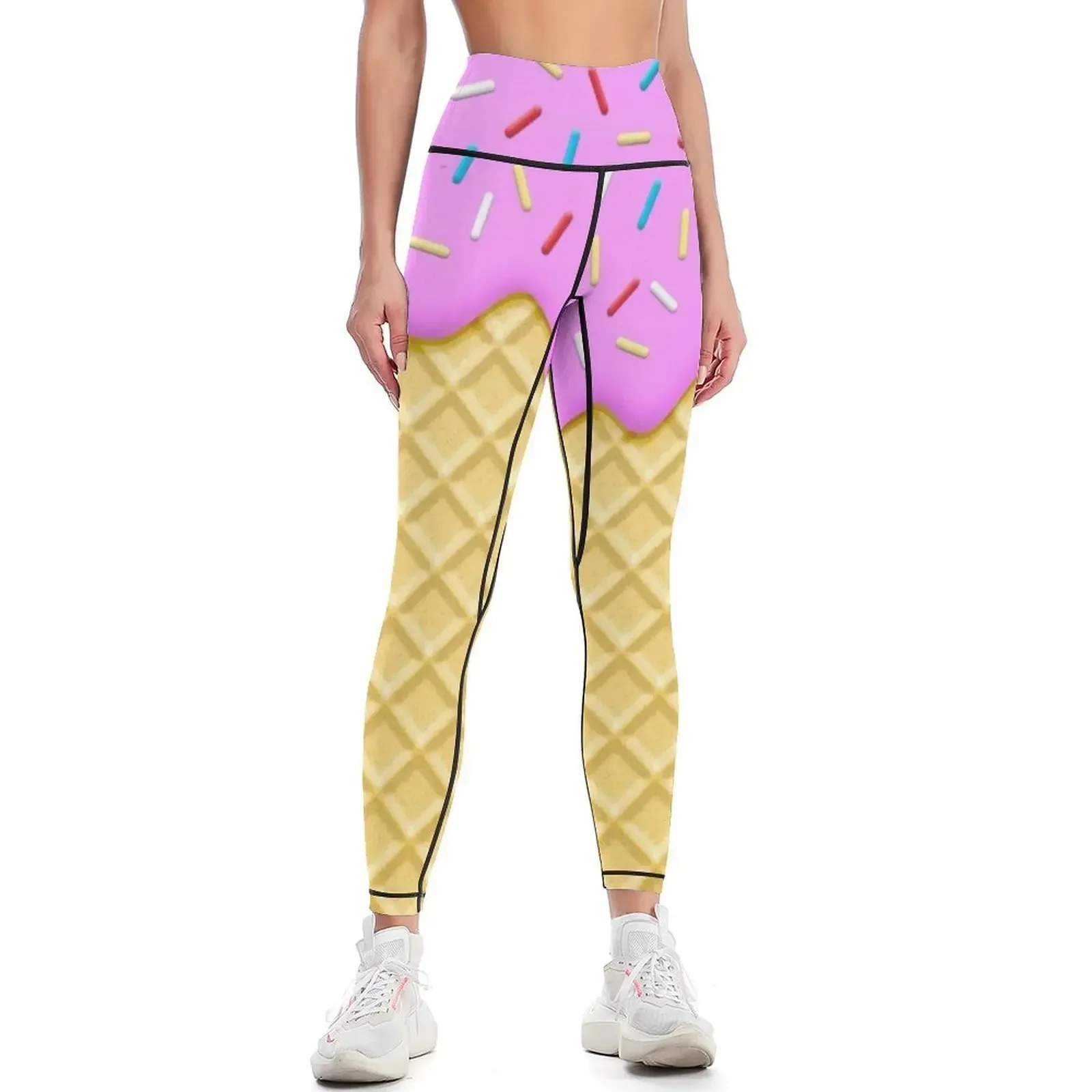 

Strawberry Ice Cream Leggings harem pants Women's fitness sportswear gym active wear Womens Leggings