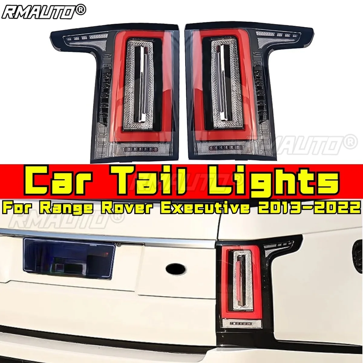 

Для Range Rover Executive 2013-2022 Автомобильные аксессуары Автомобильные задние фонари Внешний светодиодный задний фонарь в сборе Задний стоп-сигнал Комплект подбородка