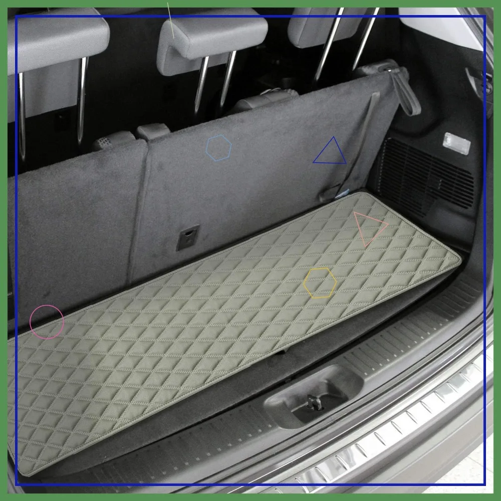 

Heavy Duty Faux Leather Cargo Liner, 14 Inch, Waterproof Car Trunk Mat for SUV Truck