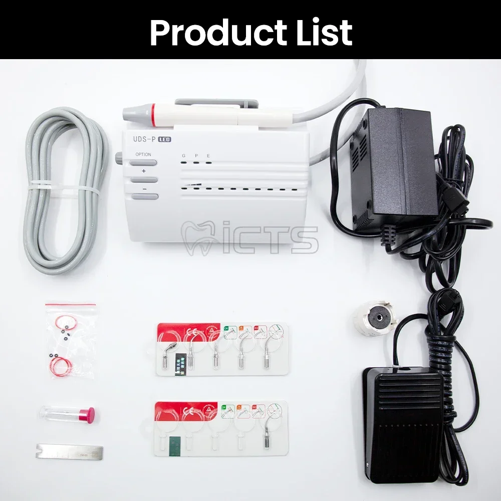 UDS-P LED: Ultrasonic Scaling with Automatic Frequency, High-Temperature Autoclavable Handpiece, for Efficient Tartar Removal