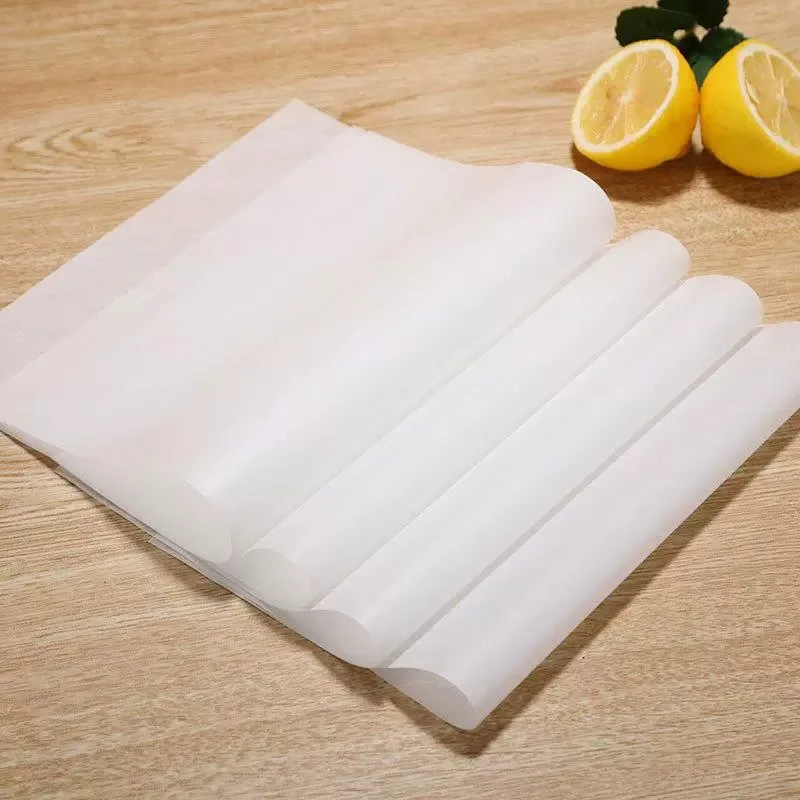 

50/100PCS Rectangular Baking Baking Pad Paper Disposable White Tray Pad Paper for Kitchen Butter Air Fryers Isolation Oil