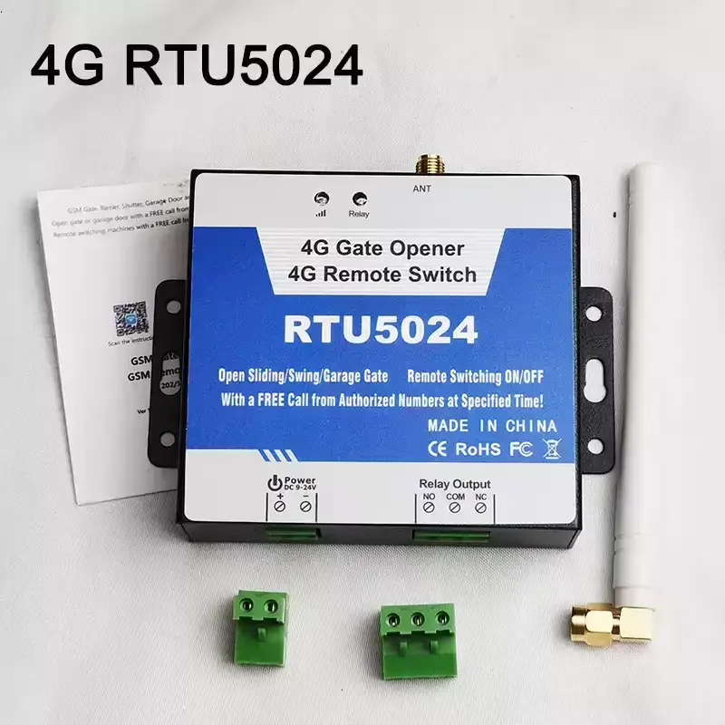 4G Economic RTU5024 200 Groups of Numbers, One-way Relay Output, Remote Control, Door Opener GSM