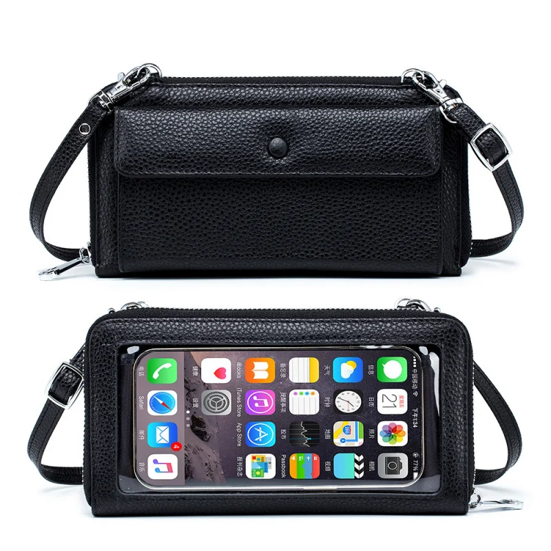 Western Elegant and Besutiful Touch Screen Mobile Phone Bag Multifunctional Women shoulder Bag