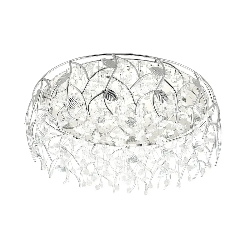 Lampe Circulaire Simple et Moderne avec Télécommande, Disque en Clip, Décoration Créative pour Salon et Chambre à Coucher