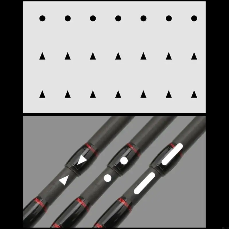  Rod Assembly Alignment Stickers for Fishing, Fishing Rod Guide Positioning Stickers with Soft Adhesive Backing for Rod Care
